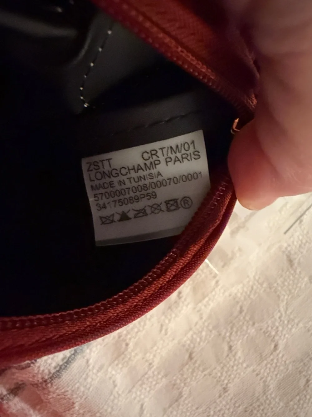 Longchamp le pliage nylon  cosmetic case with flap - Picture 7 of 7